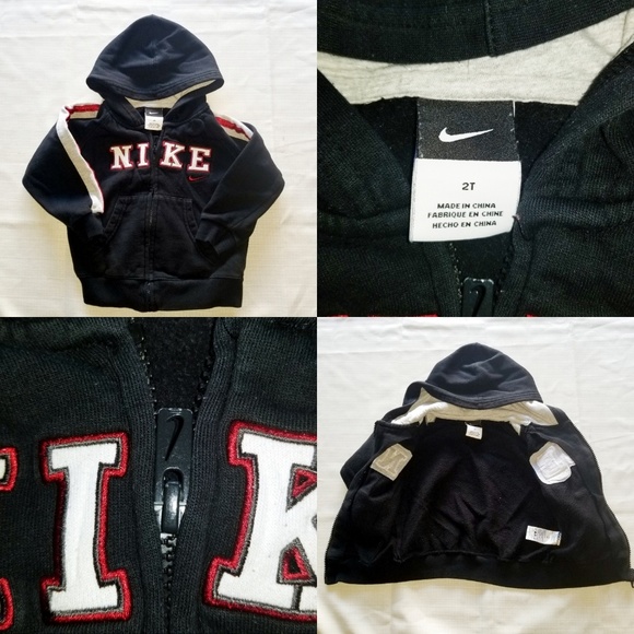 Vintage Nike Bold Baby Hoodie Sweater Zipper 2T - Picture 2 of 8